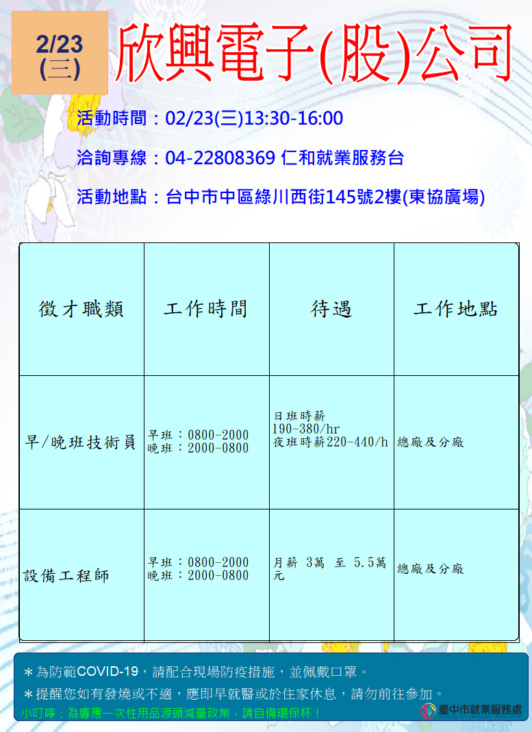 [單一徵才]欣興電子股份有限公司