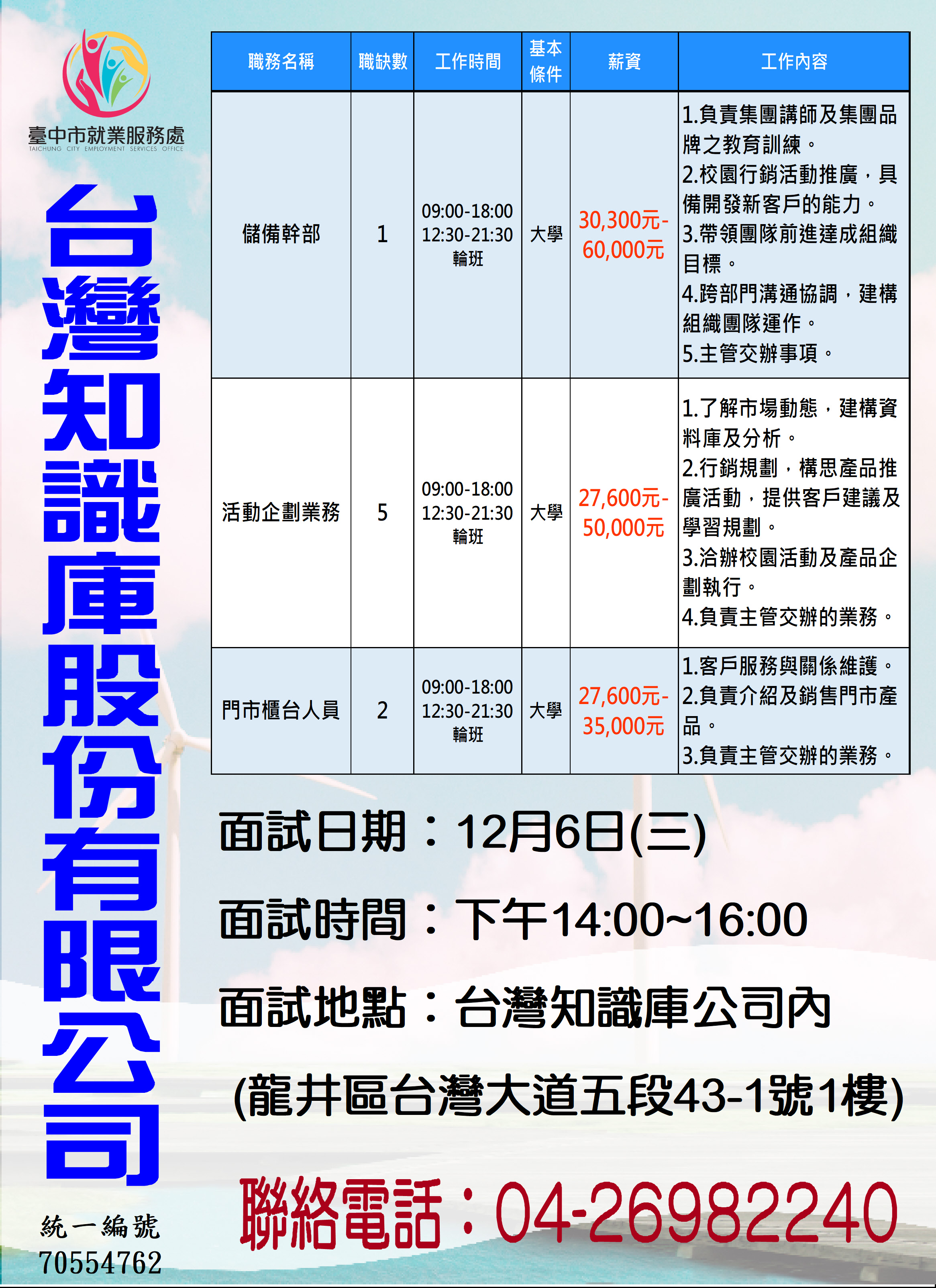 [單一徵才]台灣知識庫股份有限公司