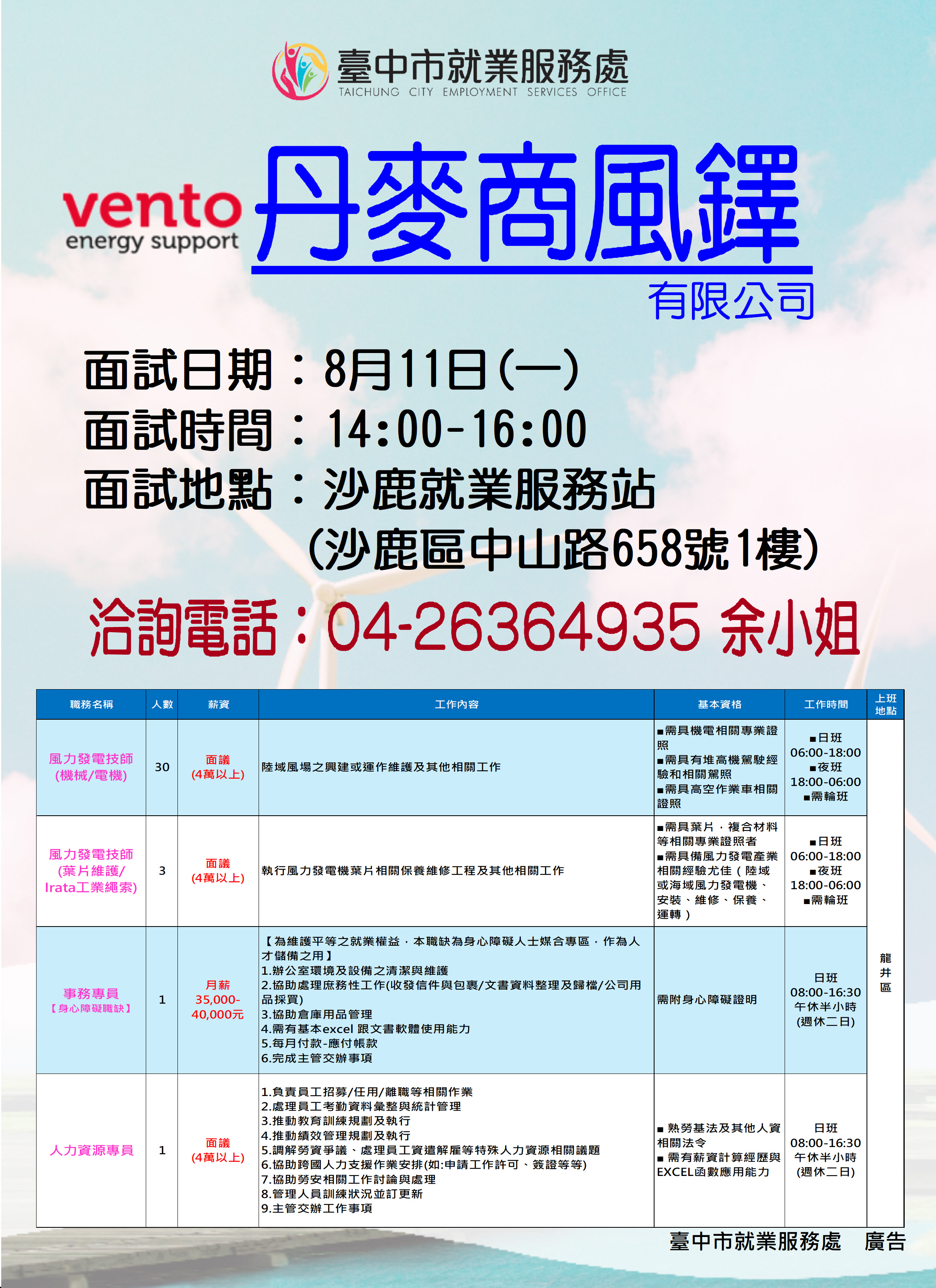 【單一徵才】丹麥商風鐸有限公司